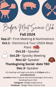 Badger Meat Science Club is Back!